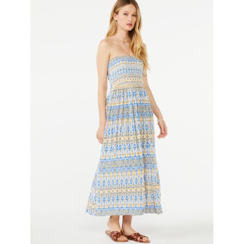 Strapless Maxi Sun Dress Swim Cover Sz  XXXL 22 NWT
